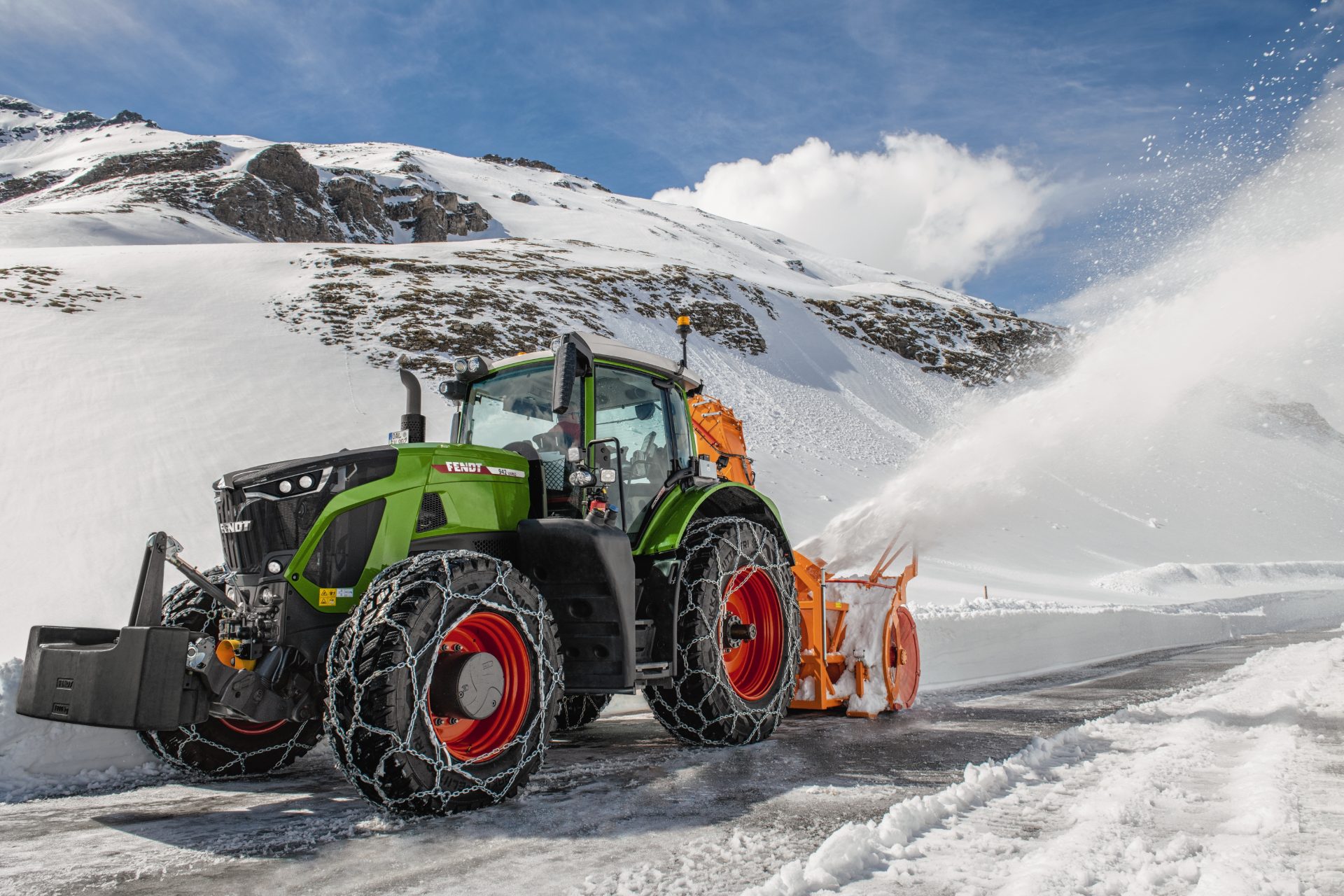 Tractor Fendt 942 Vario Power iarna