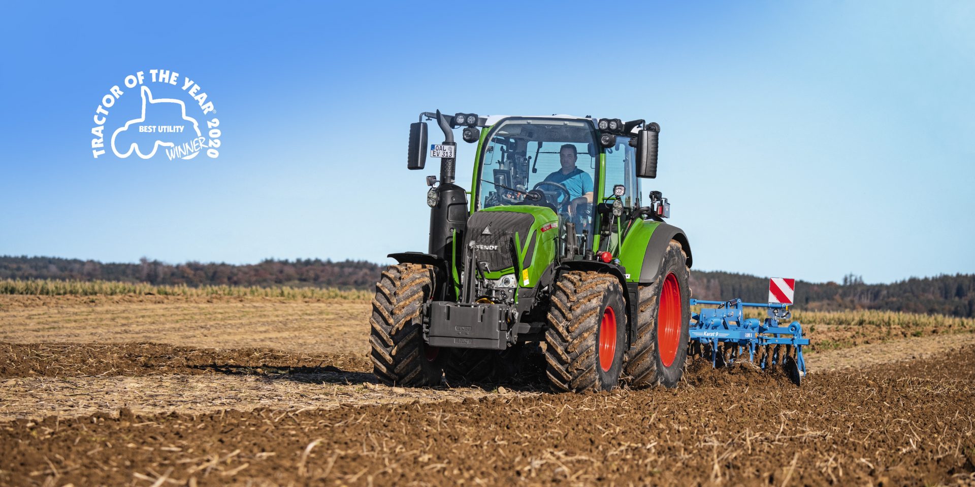 Tractor Fendt 314 Vario pe teren arabil