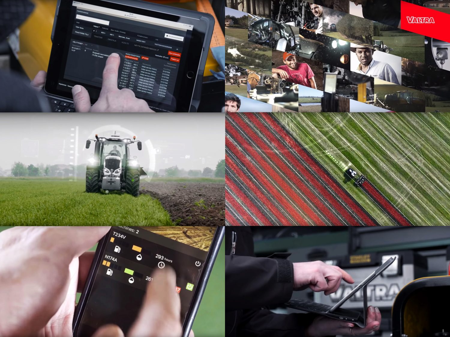 Sistem telemetrie Valtra Connect-tableta, smartphone, tractor